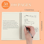 Yahenda Spiral Notebook College Ruled Journals Notebooks Lined 8.3 x 5.5 Inch - Image 4
