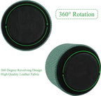 Hennaja Round Leather Art Supply Organizer, Remote Control Holder, 360 Degree - Image 4
