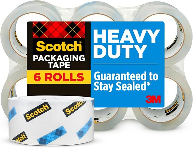 Scotch Heavy Duty Shipping Packing Tape, Shipping and Packaging Supplies by ScotchBrand