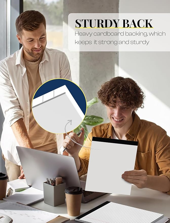 Legal Pads 8.5 x 11 White Note Pads 8.5 x 11 In 2 Pack Notepads 8.5 x 11 - Image 4