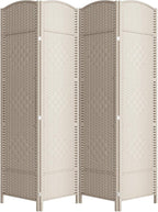 Cocosica 4 Panel Room Divider, 6Ft Folding Privacy Screen, Tall by cocosica