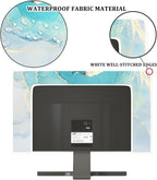 Baocicco Blue Green Marble TV Display Screen Cover 50, 52 Inch Creative - Image 3
