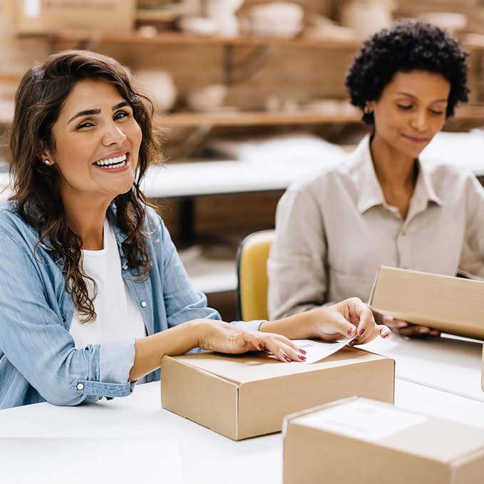 PHAREGE 9x6x3 inch Shipping Boxes 6 Pack Brown, Tab Lock Tuck Top Mailer Boxes - Image 6