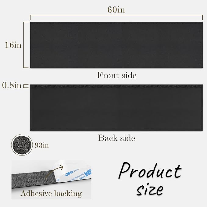 EcoBrisa Under Desk Privacy Panel Self-Adhesive Modesty Panel Stand Up Desk - Image 3