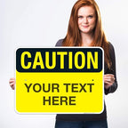 Custom Caution Sign, OSHA Sign, 18x24 Inches, Rust Free .063 Aluminum, Fade - Image 2