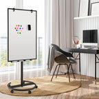 Goplus 40” x 26” Rolling Whiteboard, Height Adjustable Magnetic Dry Erase Board - Image 9