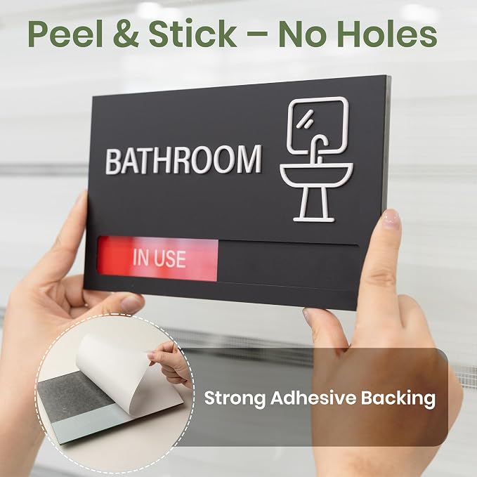 Conference Room Sign, Office Door Signs Do Not Disturb, In Use Available Slider - Image 4