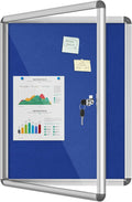 Mifuro 26"x20" Enclosed Bulletin Board, Lockable Weather-Resistant Aluminum by MifuroOfficeProduct