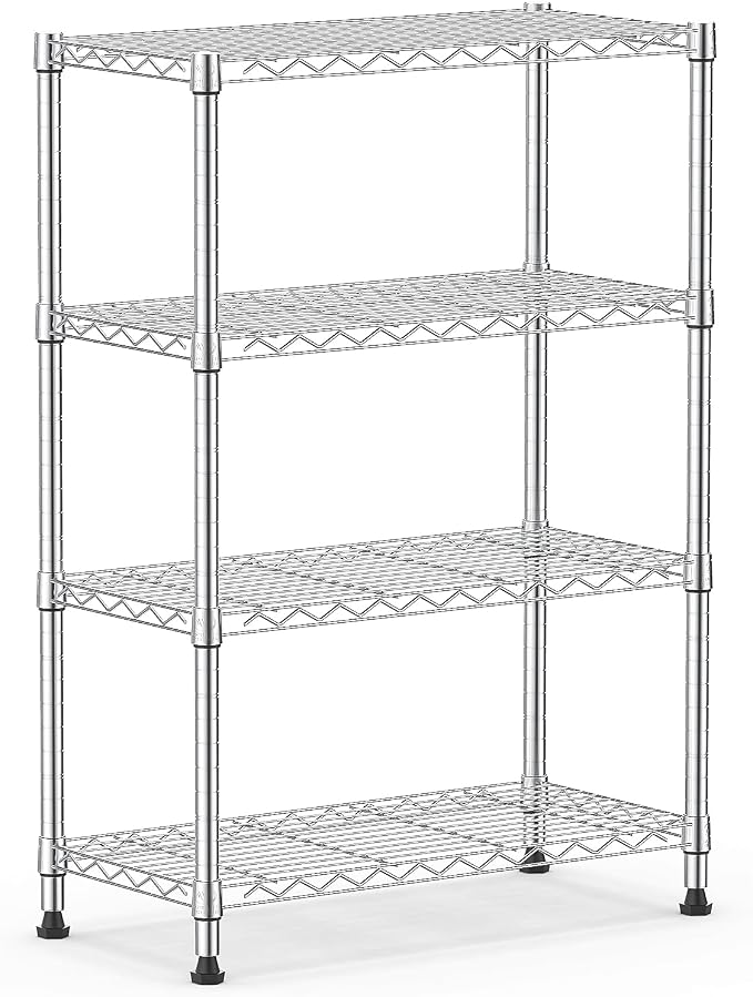 M MZG 1000 lbs Storage Shelving Steel Heavy Duty 4-Tier Utility Shelving Unit - Image 8
