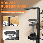 NoDrill 2 Pack 15.7" Under Desk Cable Management Tray, Sturdy Metal Cord - Image 5