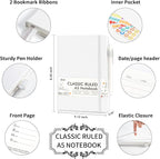 feela 12 Pack Notebooks Journals Bulk, Hardcover Notebook Classic Ruled Lined - Image 2