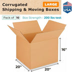 Extra Large Shipping & Moving Boxes 20x20x16 inches - Image 2