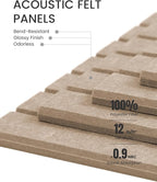 Large Felt Bulletin Board 48" x 36" Cork Board Alternative-12 Pack - Image 4