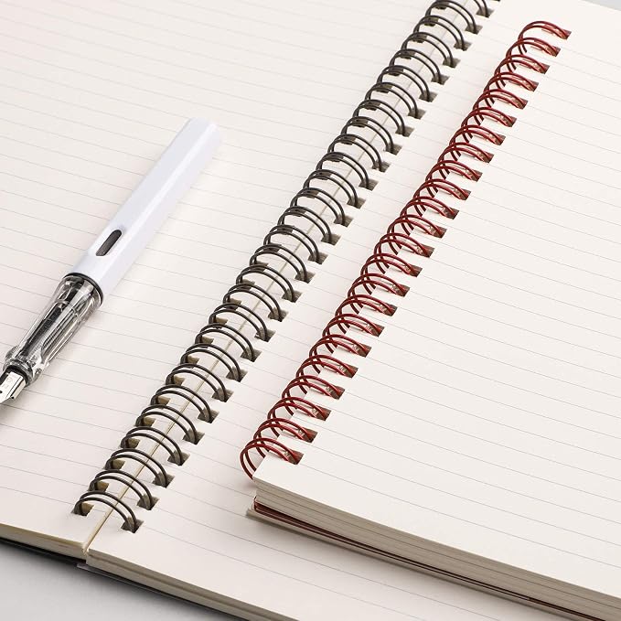 EMSHOI Lined Journal Spiral Notebook 5.7" x 8.22" - Image 4