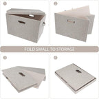 Graciadeco Large 17" 36 Quart Collapsible Stackable Storage Bins - Image 5