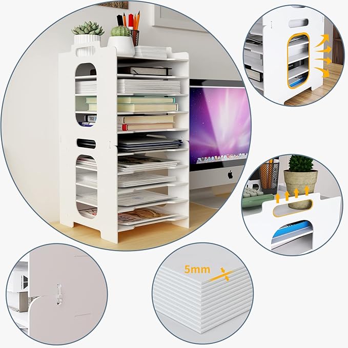 Natwind Office Stackable Paper Organizer - Image 5