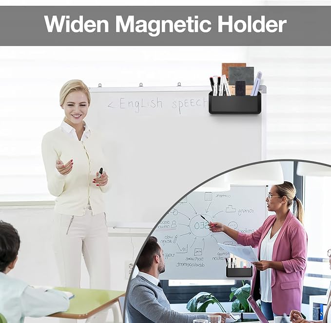 MoKo Magnetic Dry Erase Marker Holder, Widen Magnetic Marker Pen Storage - Image 2