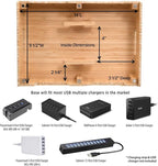 MobileVision Bamboo 12-Port Charging Station & Docking Organizer - Image 6