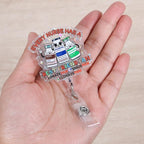 Every Nurse Has A Best Friend PAM Funny Nurse Badge Reel, Cute Retractable ID - Image 4