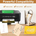 Silunkia 120 Sheets Solar Yellow Shimmer Cardstock 8.5 x 11 Crafts Paper - Image 5