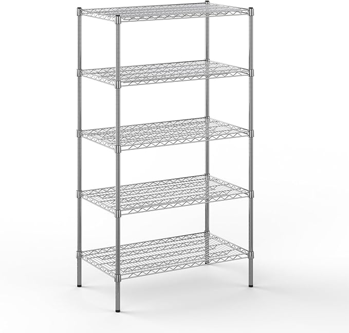 Regal Altair 21" Deep x 36" Wide x 64" Height Wire Shelving Kit | 5-Tier | NSF by Regal+Altair