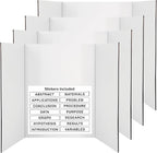 White Tri-Fold Presentation Board 28" X 40" Display Exhibition Board by ENDAY