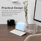 2 Pack Index Card Display Stand 3x5 Acrylic Card Holder - Image 5