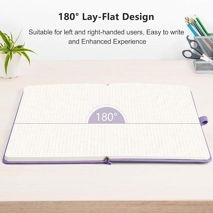 RETTACY Bullet Dotted Journal Notebook, 320 Numbered Pages, A5 Medium Size - Image 7