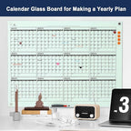 TSJ OFFICE Glass Calendar Whiteboard - Image 9