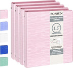POPRUN 3 Ring Binder 1.5 Inch, Holds 325 Sheets of 8.5 x 11 Paper, Extra by POPRUN