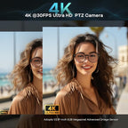 TONGVEO 4K PTZ Conference Room Camera System AI Auto-Tracking 20x Zoom 4K PTZ - Image 4