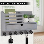 Lucundm Key Holder Wall Mount, Mail Holder - Image 8