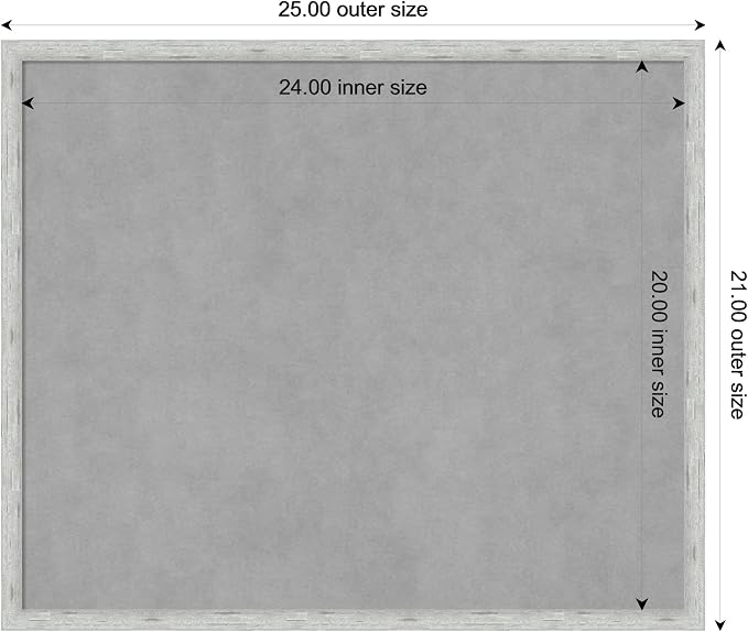 Amanti Art Silver Framed Magnetic Board 21x25 Medium Vision Board - Image 4