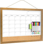 Calendar Whiteboard for Wall, 18x24 Inches White Board Calendar Dry Erase by Tankee