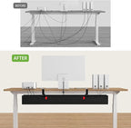 KEEGH Extra Large 48" Under Desk Cable Management Tray - Image 7