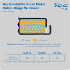 ICC 1U Ring Cable Manager Panel - Image 7