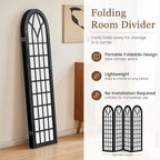 4 Panel Japanese Room Divider, Fully Assembled Wooden Privacy Screen, Shoji - Image 3