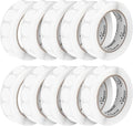 Perco Clear 1-Inch Perforated Circle Dot Sticker Labels — 10 Rolls, 000 Round by Perco