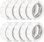 Perco Clear 1-Inch Perforated Circle Dot Sticker Labels — 10 Rolls, 000 Round by Perco