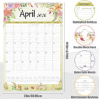 GuassLee Extra Large Wall Calendar 2026, 24-Month Aesthetic Large Calendar Jan. - Image 2