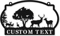 Personalized Deer Bear Metal House Numbers by HYTSIGN