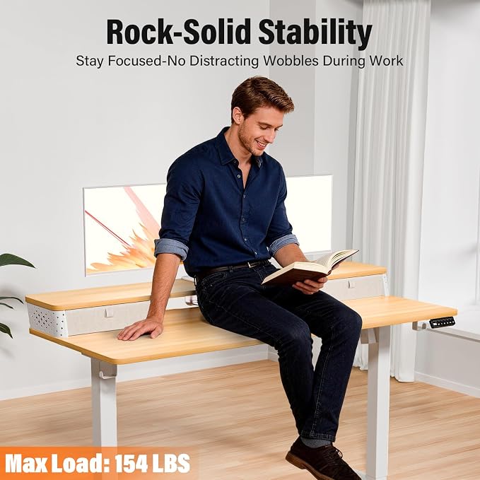 Kingant 48 x 24 Inch Electric Standing Desk - Image 6