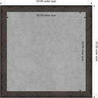 Amanti Art Black Framed Magnetic Board 23x23 Medium Vision Board - Image 3