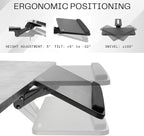 VIVO Adjustable Computer Keyboard & Mouse Platform Tray Ergonomic Under Table - Image 3