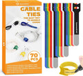 SummerBrite 70 Pack Assorted Cable Ties Multi-Color by Summerbrite
