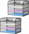 Marbrasse 2 Pack 4 Tier Paper Organizer Letter Tray by Marbrasse
