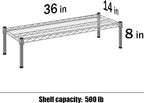 Regal Altair 14" Deep x 36" Wide x 8" Height 1-Tier Wire Shelving Kit | NSF - Image 3