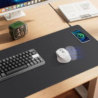 Mouse Pad with Wireless Charging, PU Leather Fast Charging Gaming Mouse Pad - Image 2