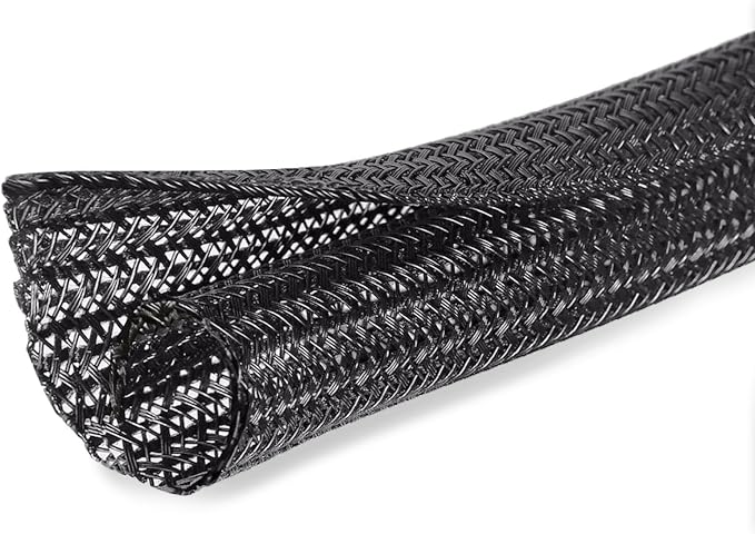 Moxita 10ft - 3/8 inch Cord Protector Cable Sleeve Split Wire Loom Tubing by Moxita