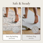 GENIMO Runner Rug 3x10, Non Slip Vintage Hallway Runner Rugs, Low Pile - Image 8